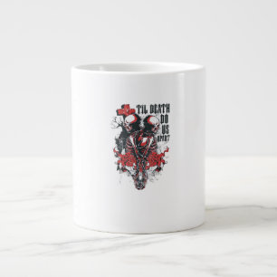 Grande Tasse Till Death Do Us Part - Minimalist Skeleton Art Fo