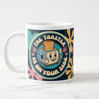 Grande Tasse Toaster hippie groovy pouce en l'air optimisme