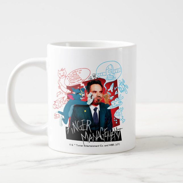 Grande Tasse Tom & Jerry Avec Terrance - Gestion De La Colère (Gauche)