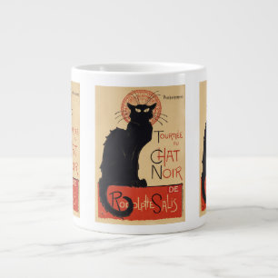 Grande Tasse Tournée du Chat Noir Vintage Black Cat Art Nouveau