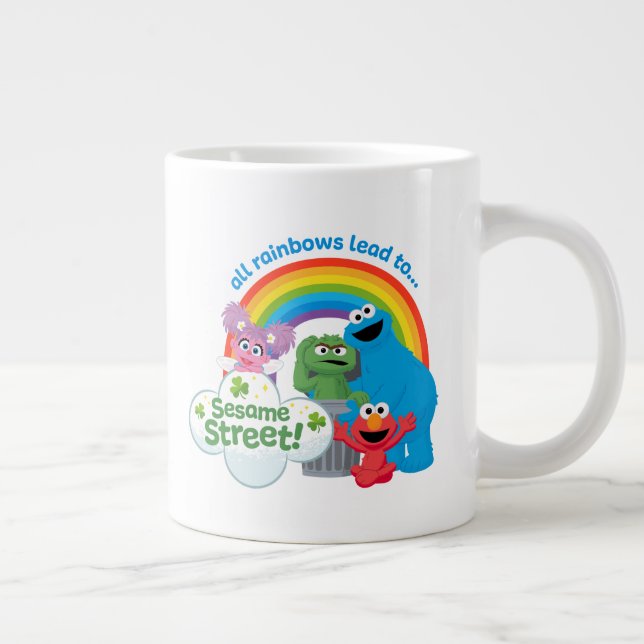 Grande Tasse Tous les Rainbows mènent à Sesame Street (Droite)
