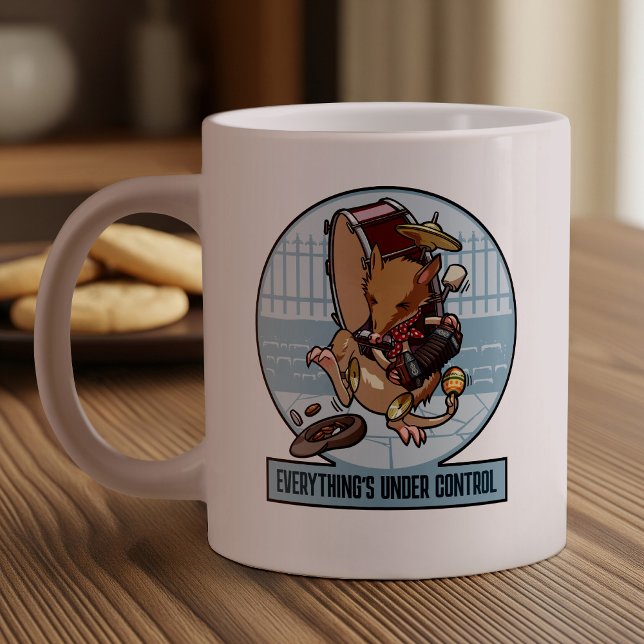 Grande Tasse Tout est sous contrôle Bandicoot One Man Band (Créateur téléchargé)