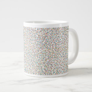 Grande Tasse Tout l'arc-en-ciel coloré points mouchetés