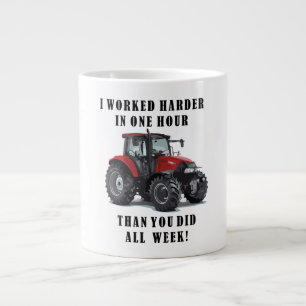 Grande Tasse Tracteur agricole Citations de travail difficile