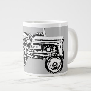Grande Tasse Tracteur Vintage de la fougère à mâchoires