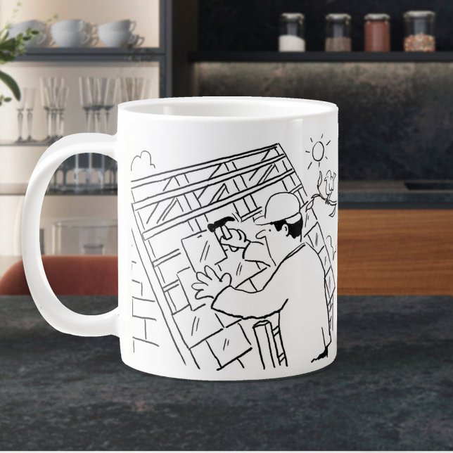 Grande Tasse Travailleur de toiture, toiture ou slater (Créateur téléchargé)