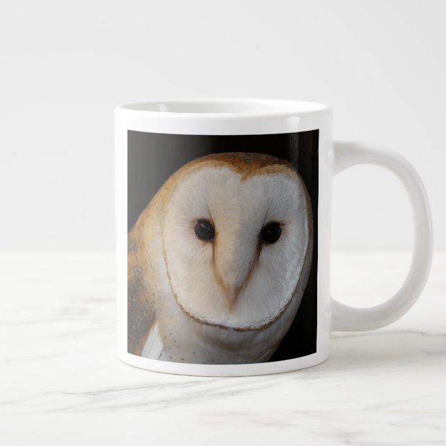Grande Tasse Très grande 20 oz. Chouette de la Barne Blanche (Droite)