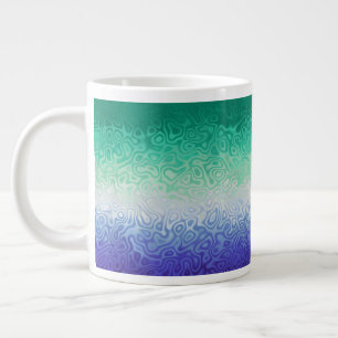 Grande Tasse Trippy Ripply Funky Boho MLM Amour entre hommes Fi