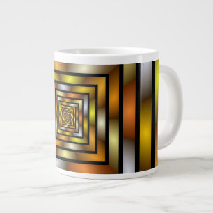 Grande Tasse Tunnel lumineux coloré Trippy Fractal Graphisme