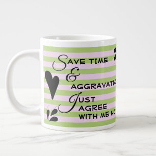 Grande Tasse Typographie Sarcastique du Humour sur les bandes