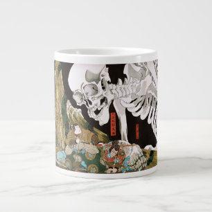 Grande Tasse Ukiyo-e vintage : l'art du spectre de squelette de