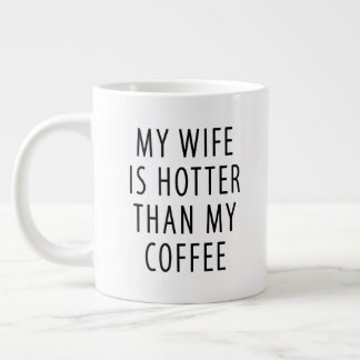 Grande Tasse Un cadeau amusant pour mari Femme plus chaud que m