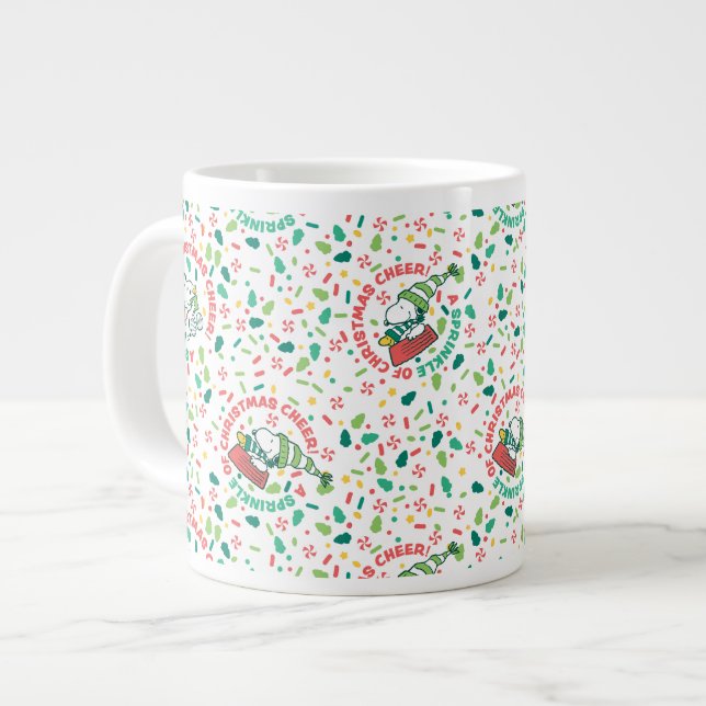 Grande Tasse Un clin d'oeil à Noël Motif (Devant gauche)