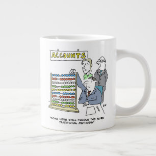 Grande Tasse Un comptable qui utilise un abacus au travail