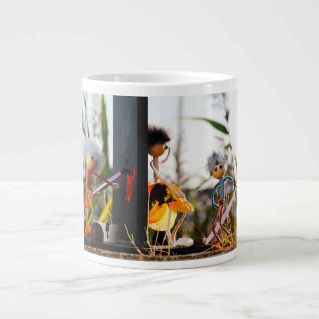 Grande Tasse Une coiffure qui a peint le coeur (Devant)