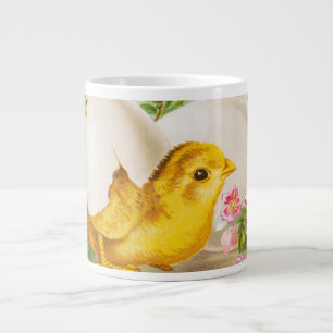 Grande Tasse "Une offrande de Pâques" Carte victorienne ancienn