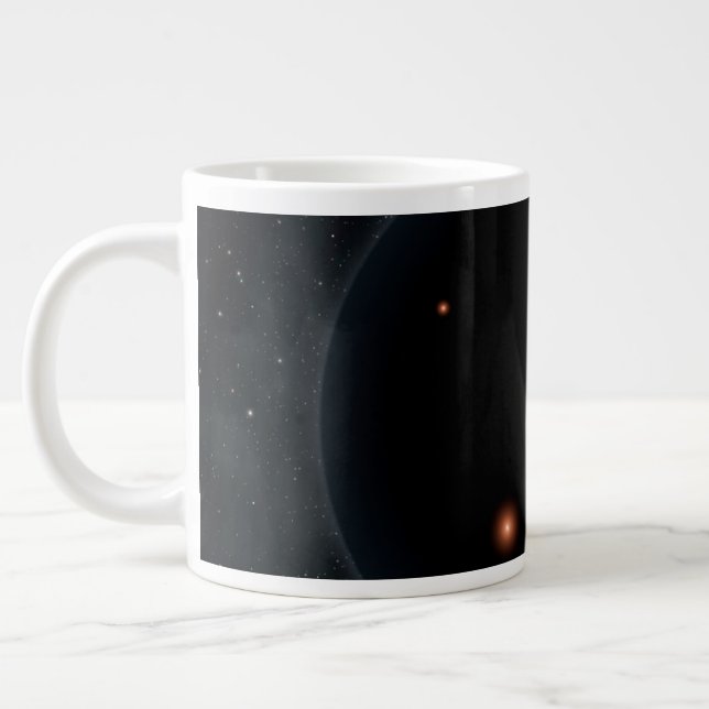 Grande Tasse Une Planète Comme La Terre Riche En Carbone Et Sèc (Gauche)