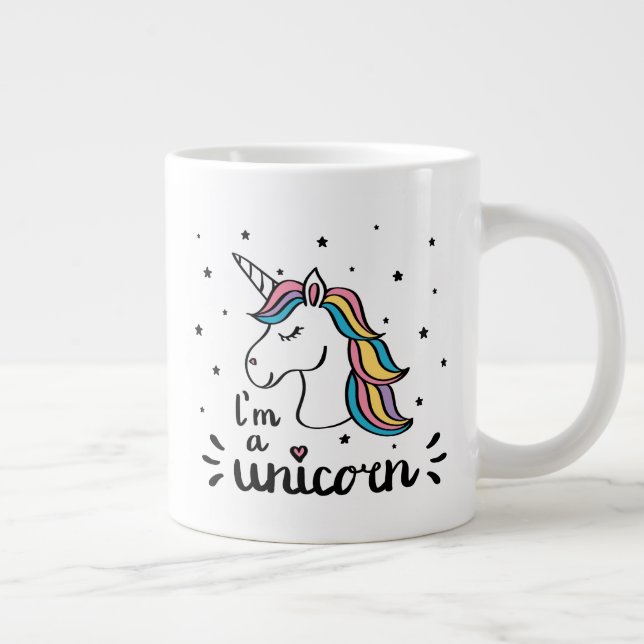 Grande Tasse Unicorne| Je suis Unicorne (Droite)