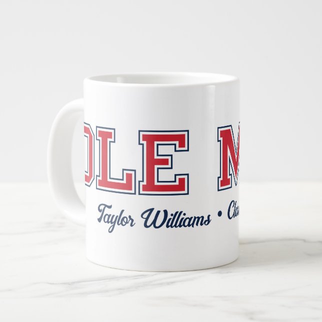 Grande Tasse Université du Mississippi | Ole Miss Wordmark (Devant gauche)