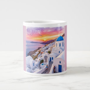 Grande Tasse Vacances, Beau coucher de soleil à Santorin