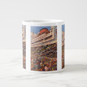 Grande Tasse Vacances en bateau de croisière vintage; Bon Voyag