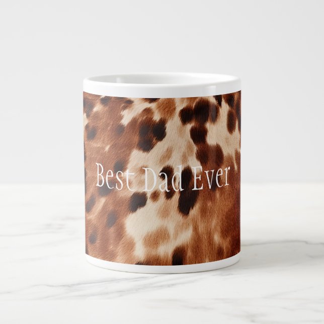Grande Tasse Vachette blanche blanche blanche blanche Brown (Devant)