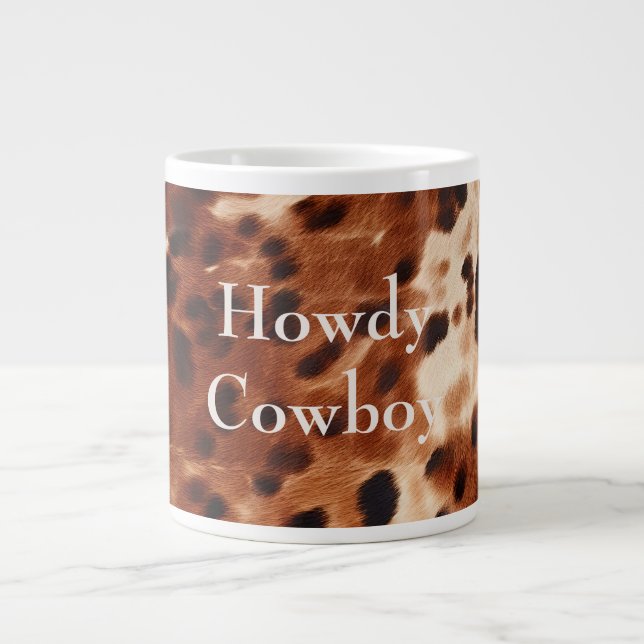 Grande Tasse Vachette noire Brown (Devant)