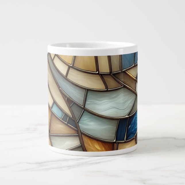 Grande Tasse Vagues en verre tendu (Devant)