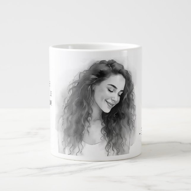 Grande Tasse Valentine's Day, I love You because you make me  (Devant)