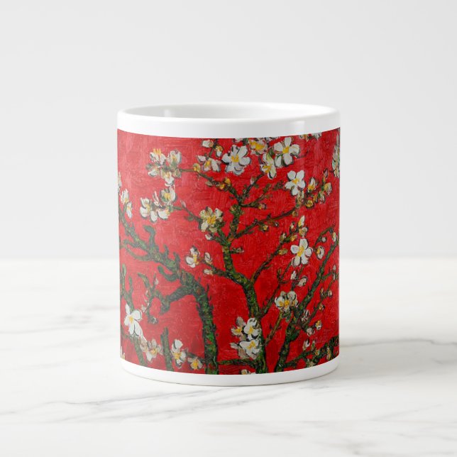 Grande Tasse Van Gogh Almond Blossoms Rouge (Devant)