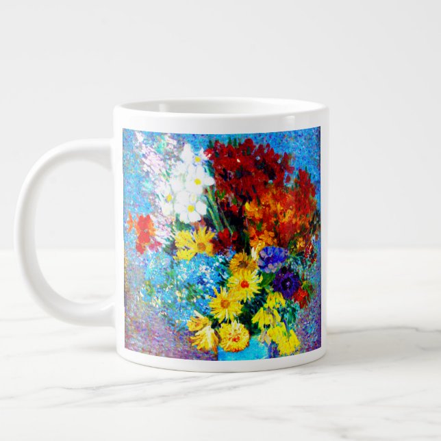 Grande Tasse Van Gogh Flowers dans un Vase Bleu (Gauche)