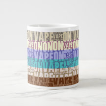 Vape sur la turquoise de Tan de typographie