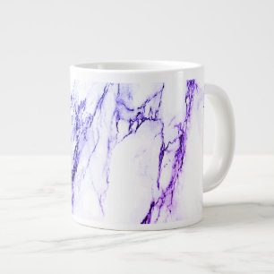 Grande Tasse Variété de violets et aspect marbre à veine bleuât