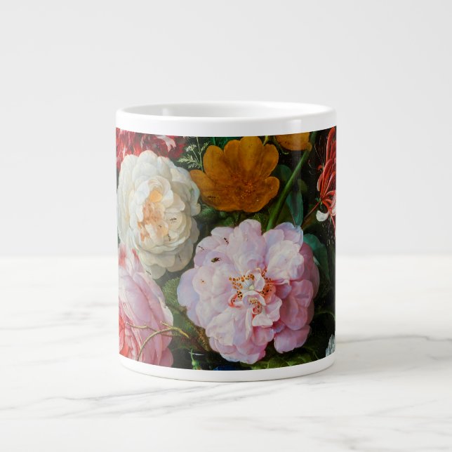 Grande Tasse Vase de verre avec des fleurs (Devant)