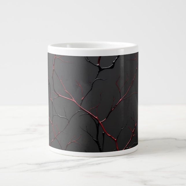 Grande Tasse Veines noires et rouges (Devant)