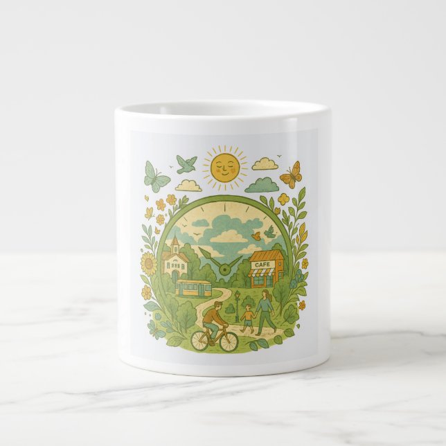 Grande Tasse Vélo de Whimsical (Devant)