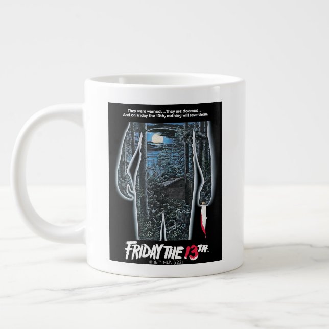 Grande Tasse Vendredi 13 | Silhouette Camp Art théâtral (Gauche)