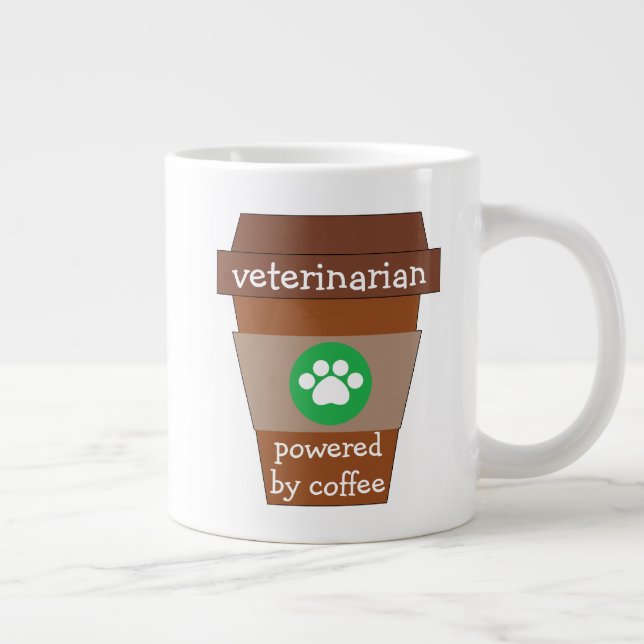 Grande Tasse Vétérinaire Alimenté Par Café (Droite)