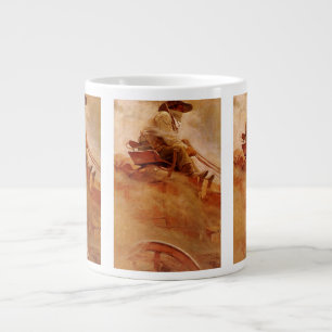 Grande Tasse Vieux Cowboys, Le Chariot de minerai par NC Wyeth