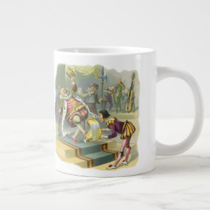 Grande Tasse Vintage Ancienne Comptine Poème Chanson Old King C