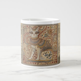 Grande Tasse Vintage Cat, Cat Motif Art , Ancient Greece Style,