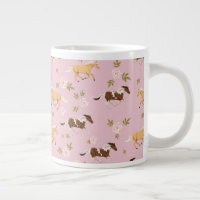 Vintage Floral Horse Motif