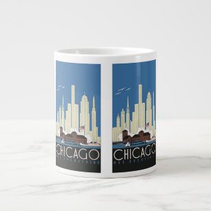 Grande Tasse Vintage Travel Chicago a tout Ciel de la ville