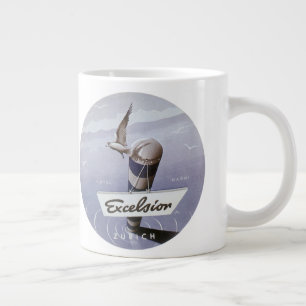 Grande Tasse Vintage voyage Excelsior Hotel Zurich Suisse