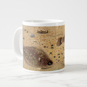 Grande Tasse Vintages, Marine Ocean Life Poisson plat