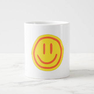 Grande Tasse Visage Souriant Mignon | Design d'Émoji Positif et