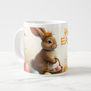 Grande Tasse Vœux de printemps du lapin de Pâques