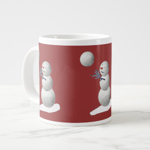 Grande Tasse Volleyball Snowman