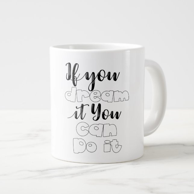 Grande Tasse Vous Pouvez - Coupe (Devant droit)