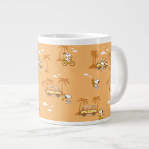 Grande Tasse Voyage sur route   Peanuts Snoopy Beach Motif